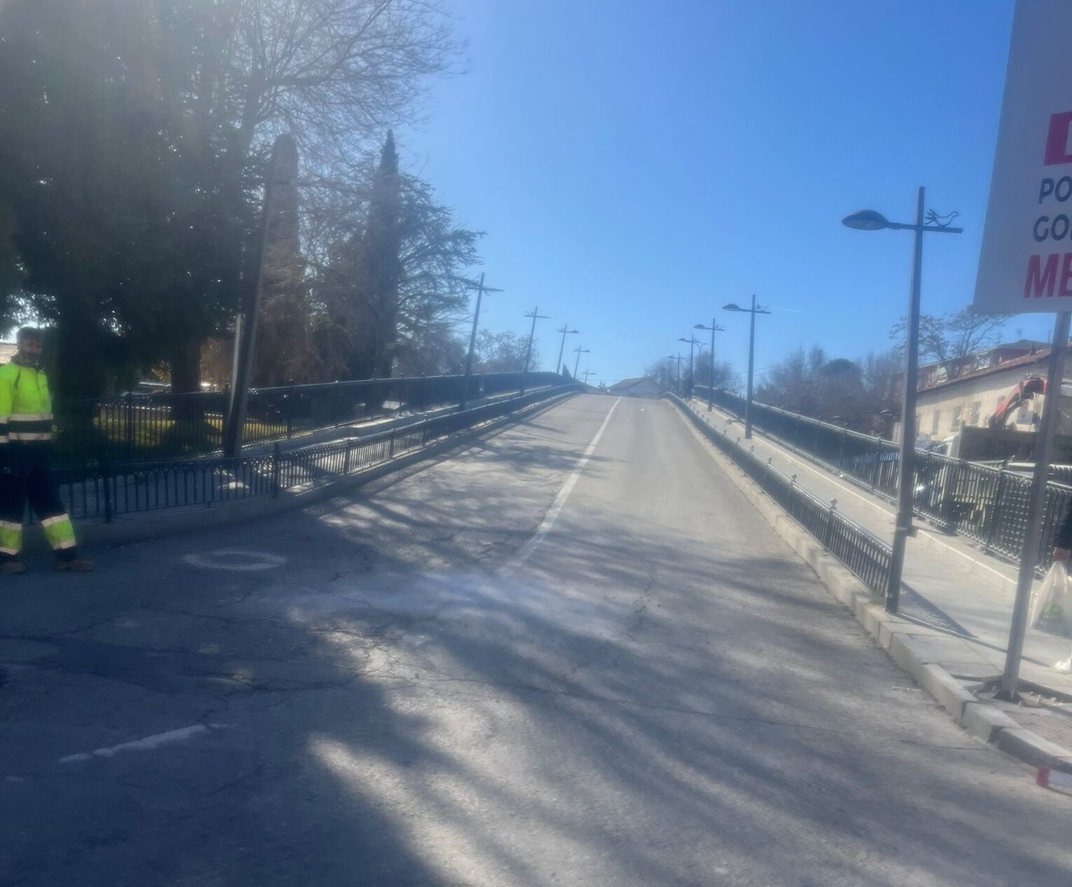 El puente de la Estación de Collado Villalba reabre tras un mes de cierre innecesario